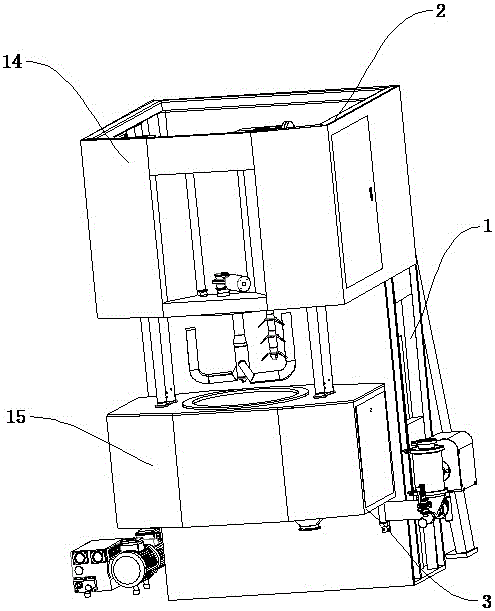 一种顶驱式湿法制粒机的制作方法