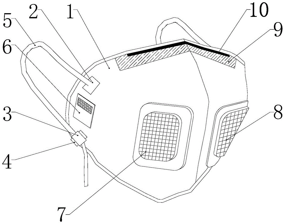 一种医护人员用高效安全防毒口罩及使用方法与流程