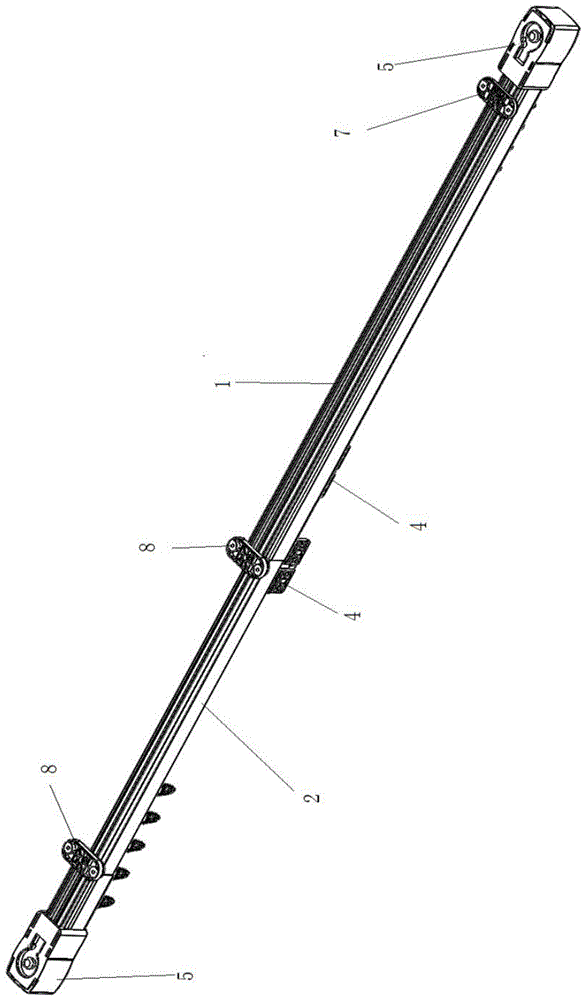 可伸缩调距的电动窗帘导轨的制作方法