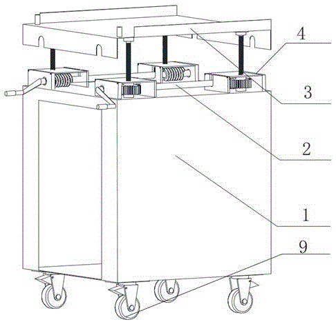 一种用于中置柜断路器拆装的升降装置的制作方法