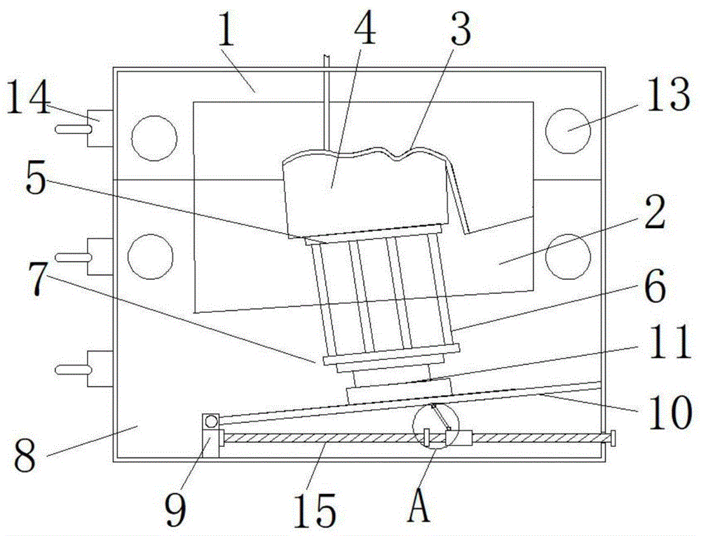 一种汽车前大灯底座模具斜置顶出机构的制作方法