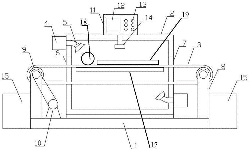 一种瓦楞纸板传送烘干装置的制作方法