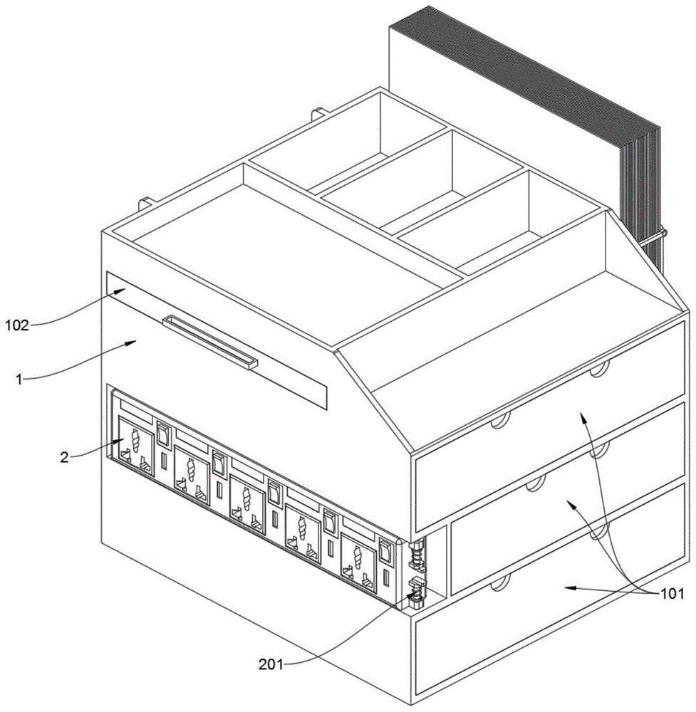 一种书桌桌面摆放使用的微型储物抽屉柜的制作方法