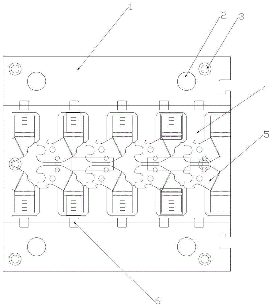 一种连续模具的下模板的制作方法