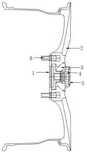 一种铝合金轮毂快装中心锁止套件的制作方法