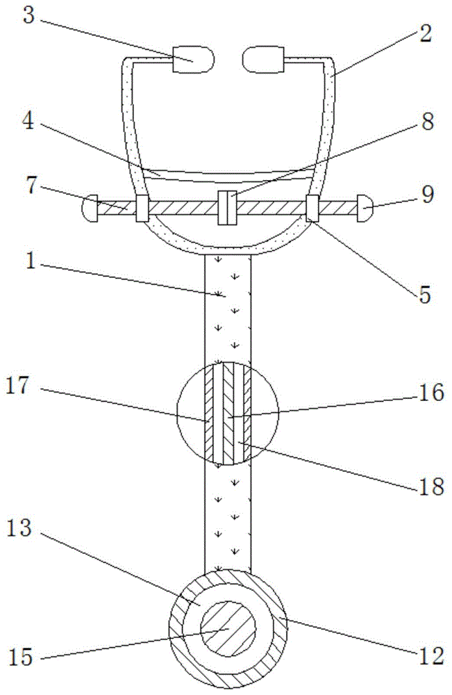 一种神经内科专用听诊器的制作方法
