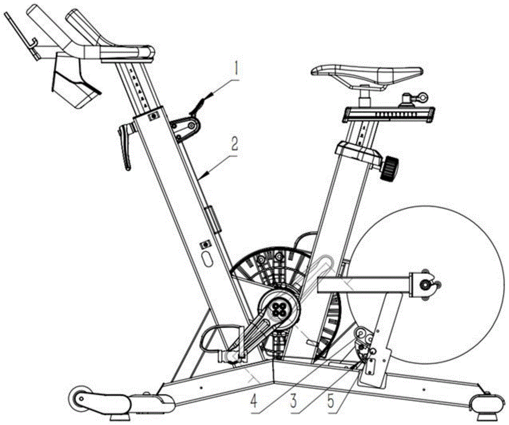 一种健身单车刹车系统的制作方法