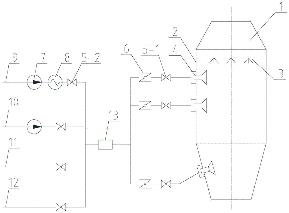 防壁面积灰的废水处理烟道蒸发器的制作方法