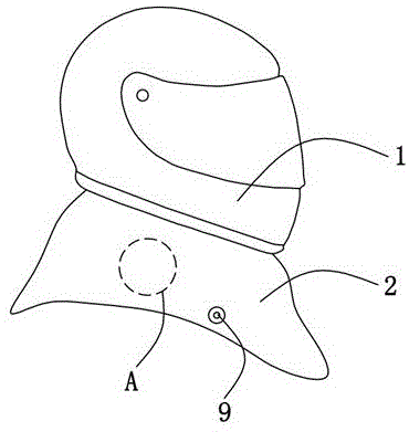 一种带颈部保护的摩托车头盔的制作方法