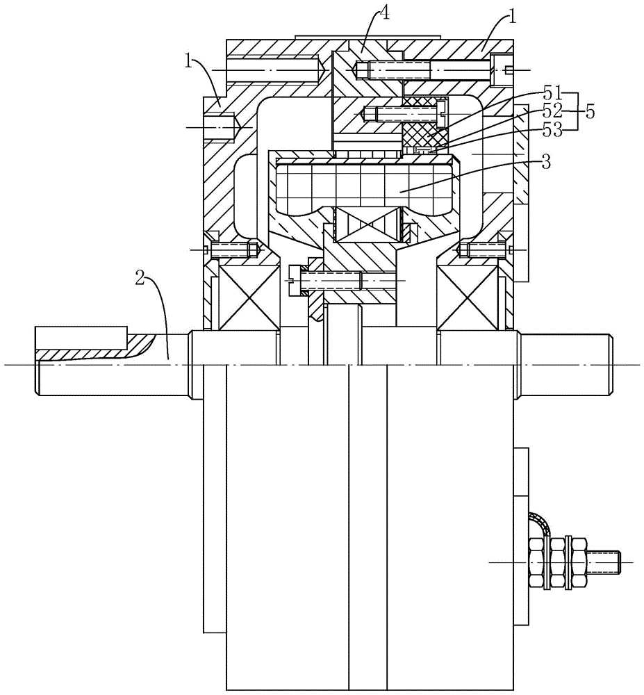 一种结构紧凑的直流力矩电机的安装结构的制作方法