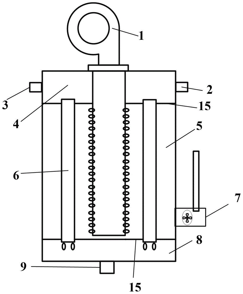 一种用于燃气空气源吸收式热泵系统的立式降膜发生器的制作方法