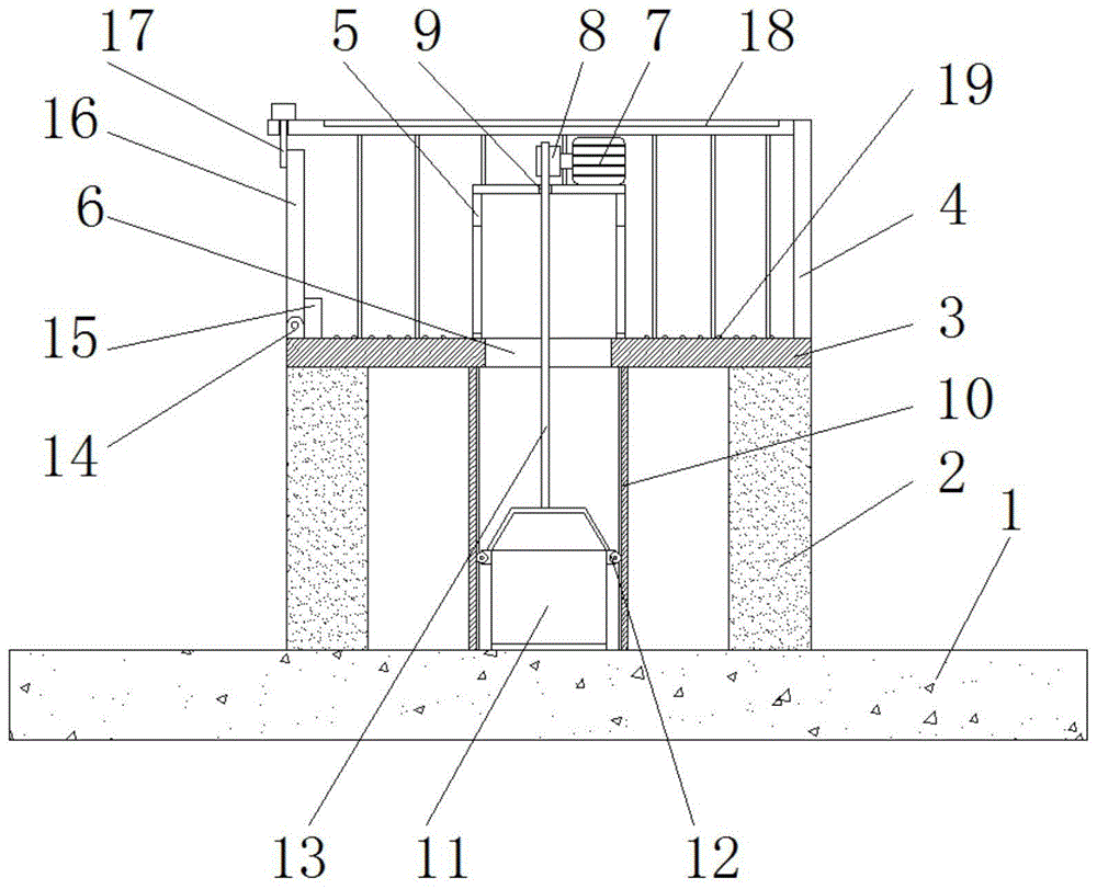 一种安全性能高的建筑施工平台的制作方法