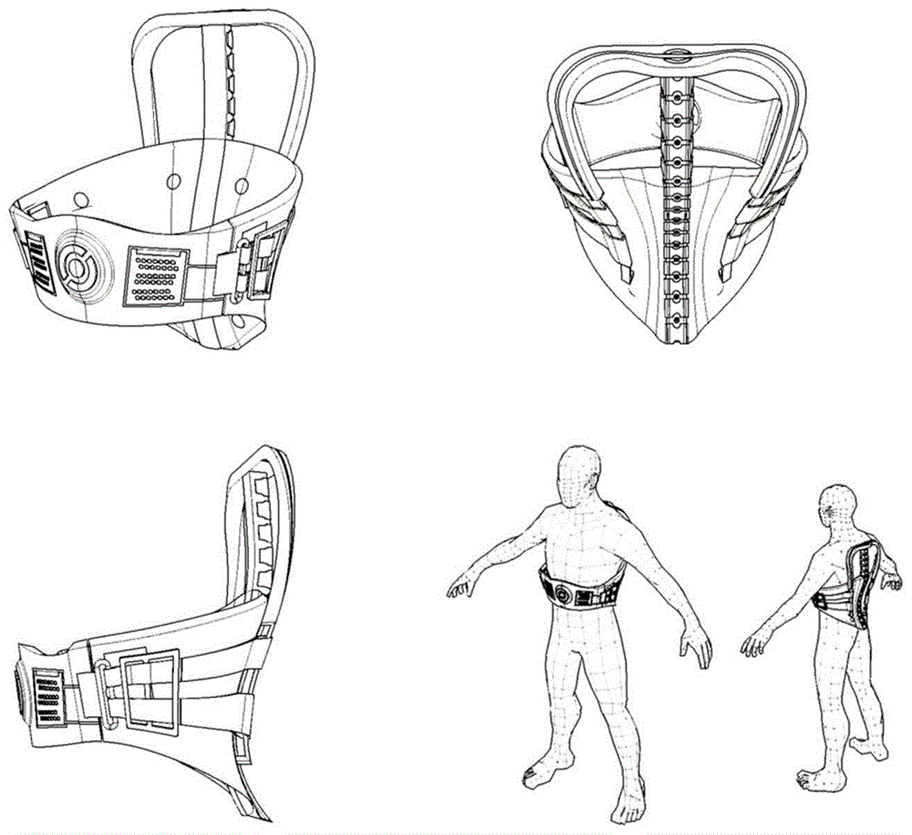 一种基于引导患者呼吸的脊柱主动矫形器及其使用方法与流程