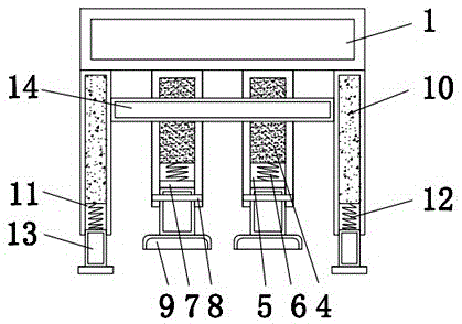 一种厨卫间墙面地砖铺设对缝连接结构的制作方法