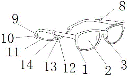一种可调节眼镜腿长度的眼镜的制作方法