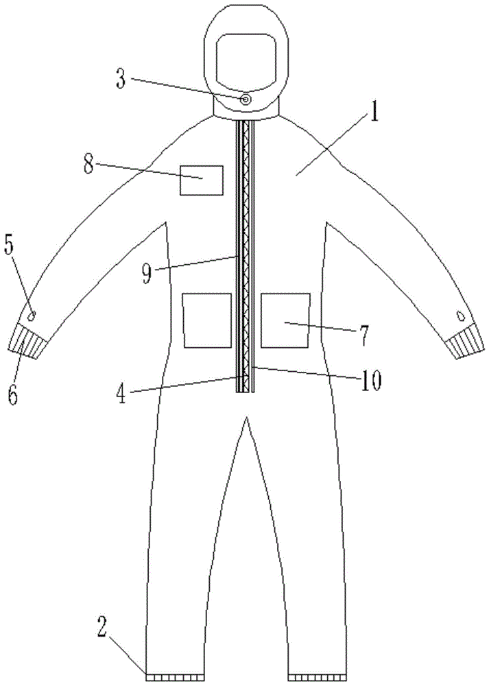 一种医用防护服的制作方法