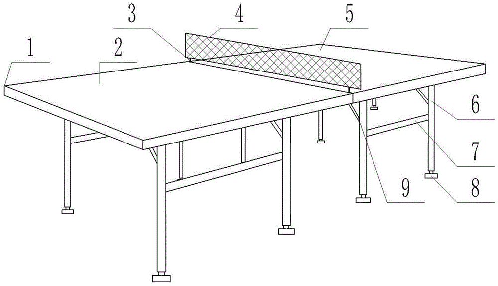 一种便携乒乓球台的制作方法
