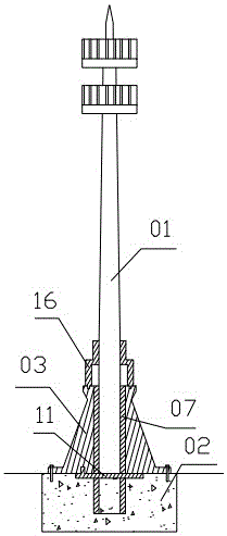 便于固定的信息工程用通信塔的制作方法