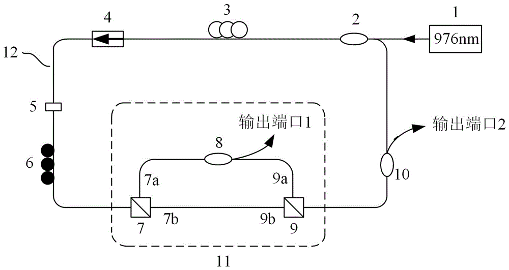 一种孤子数量可调锁模光纤激光器的制作方法