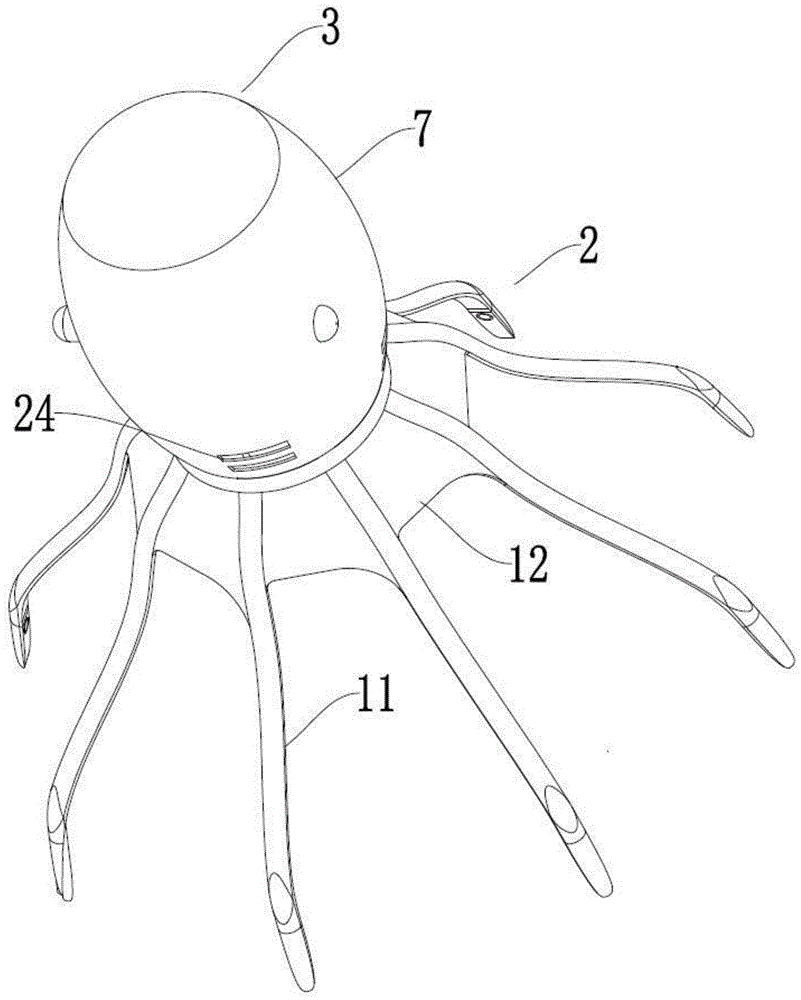 一种章鱼仿生机器人的制作方法