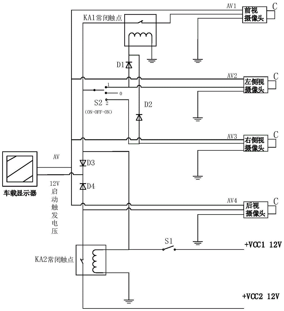 一种汽车驾驶辅助影像监控电路的制作方法