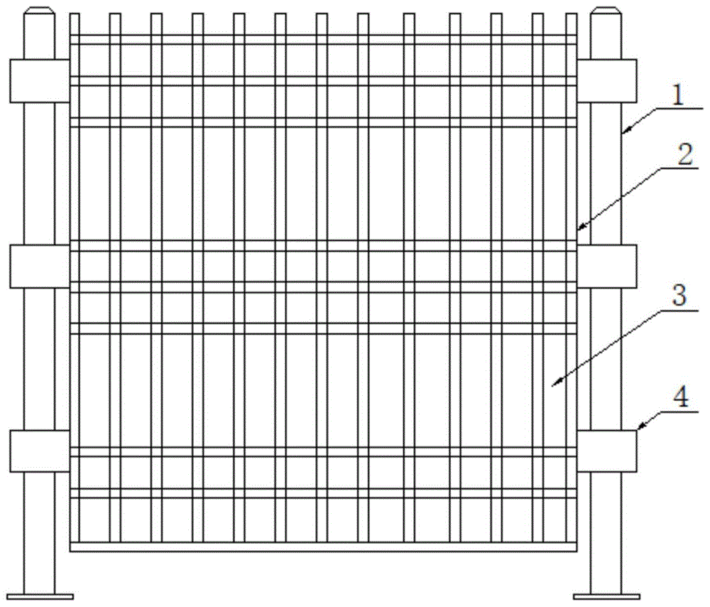 一种PVC材质的49mm瓦楞形竖穿篱笆的制作方法
