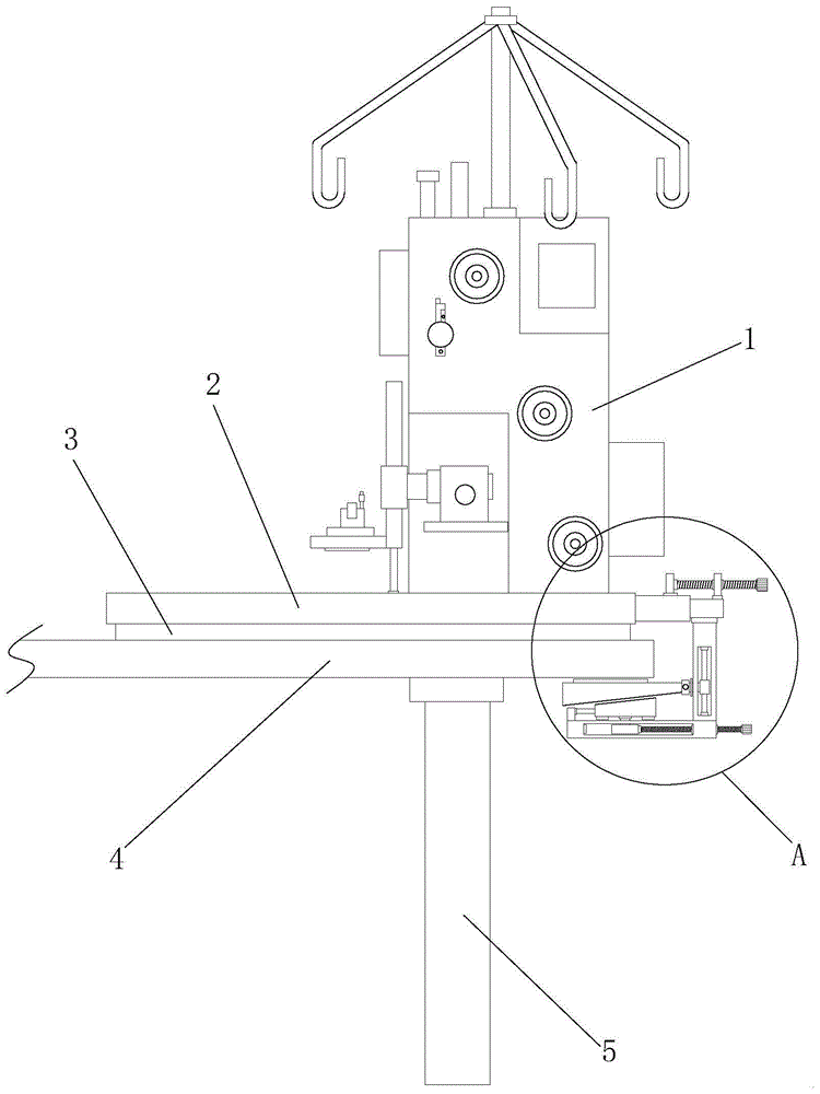 一种牛仔裤加工生产用的锁边机固定装置的制作方法