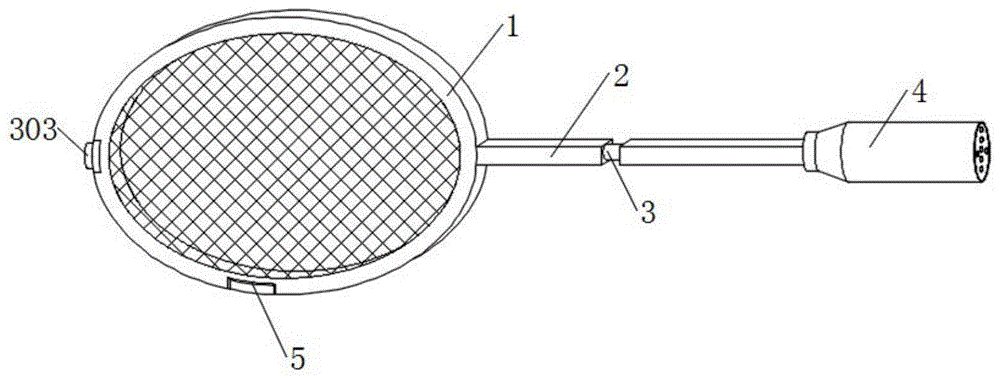一种感应式音乐羽毛球拍的制作方法