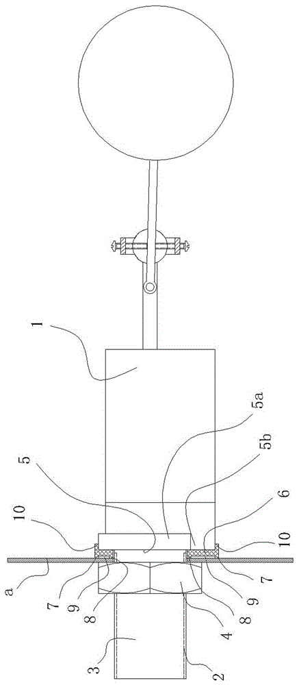一种浮球阀的密封连接结构的制作方法