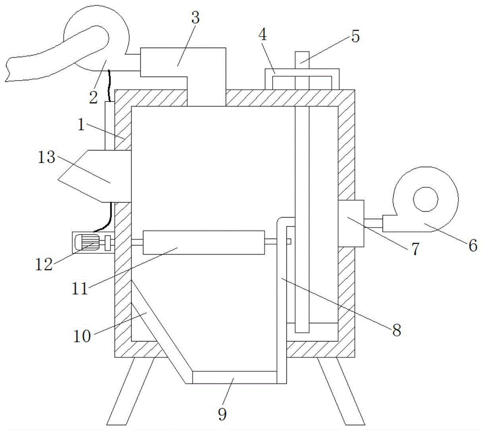 一种木材切割用废料回收装置的制作方法