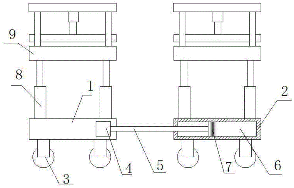 一种建筑土木工程用管件放置架的制作方法