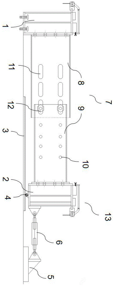 一种预制模块化建筑承重墙体制作可变宽胎膜的制作方法