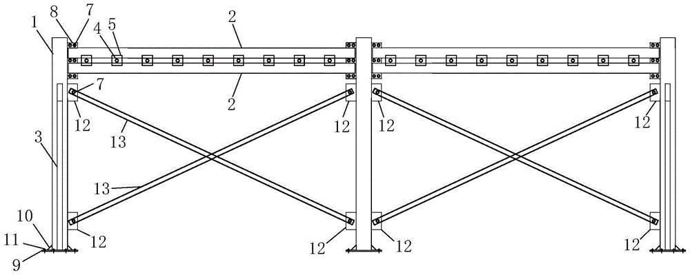 一种竖向PC构件可调节装配式双边存放架的制作方法