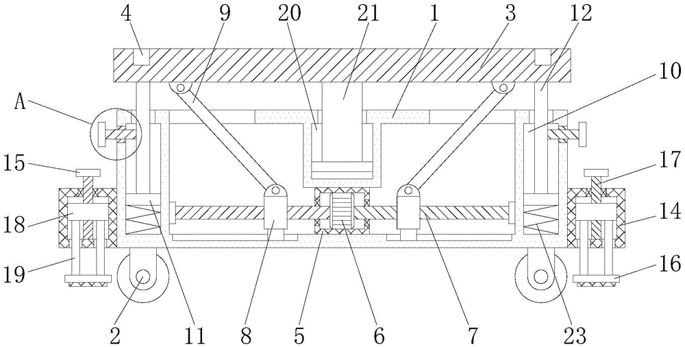 一种注塑机用固定底座的制作方法