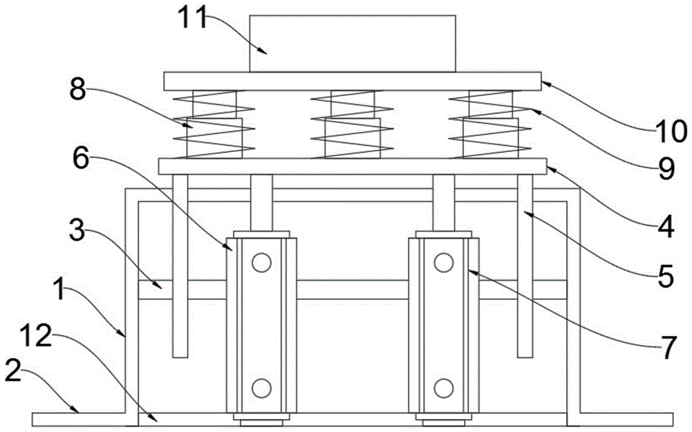一种全自动钉箱机的减震结构的制作方法
