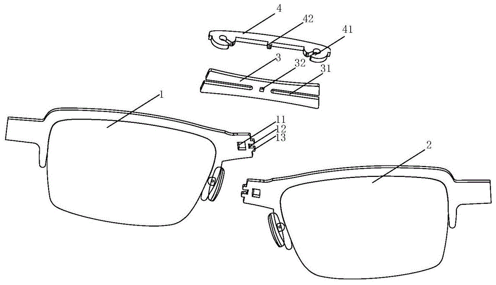 一种卡扣式折叠金属眼镜框的制作方法