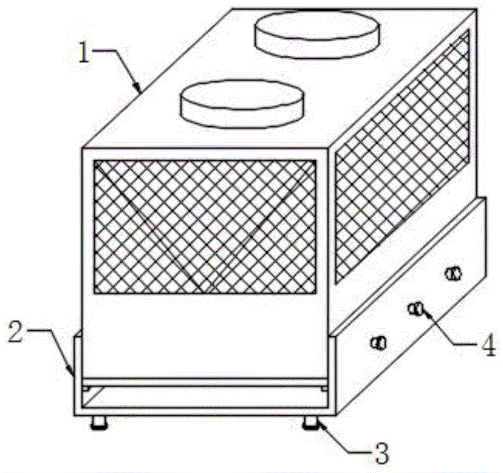 一种风冷热泵机组用底座的制作方法