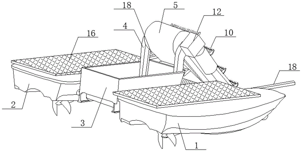一种太阳能湖面漂浮物清理船的制作方法