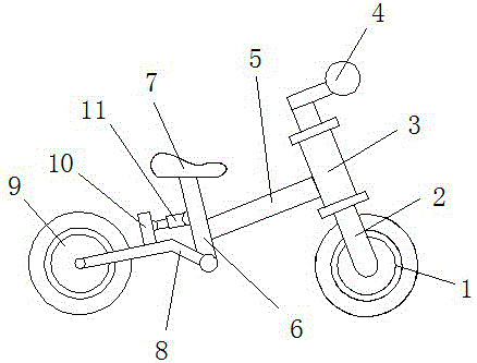 一种儿童平衡车的制作方法