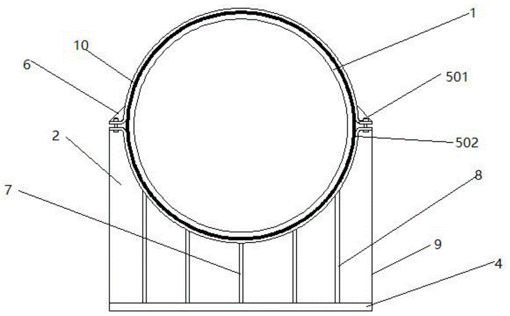 一种架空用连续缠绕成型玻璃钢管的制作方法