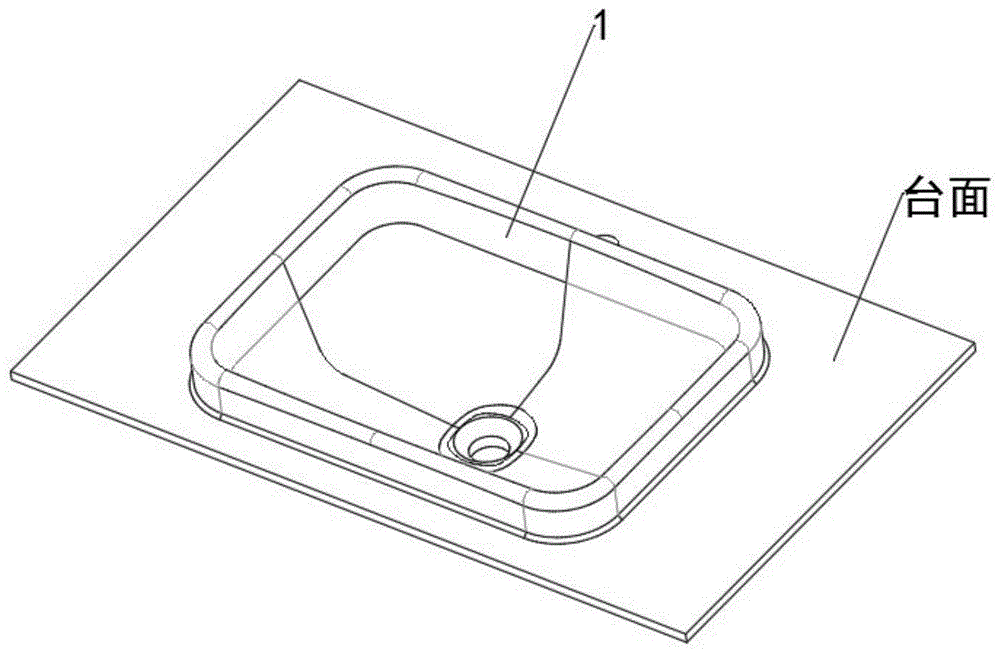 一种卫浴台上盆结构的制作方法