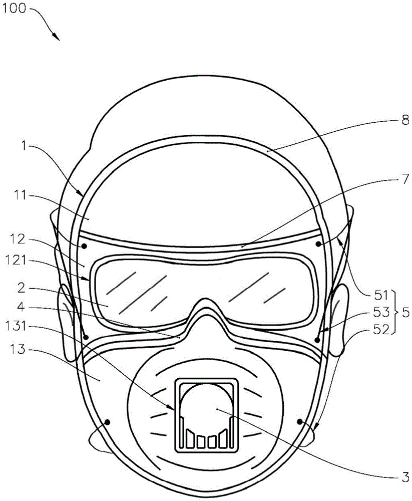 医疗防护面具及防护套装的制作方法