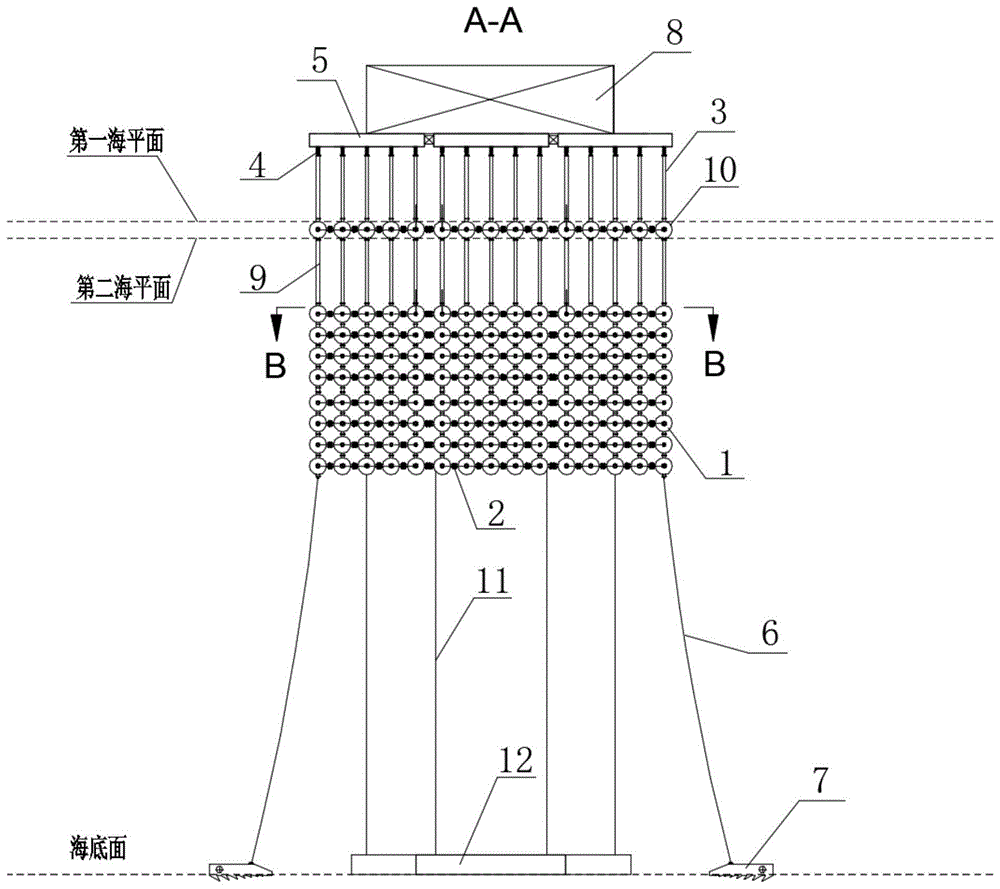 模块化空间桁架结构张力腿式海上浮式平台的制作方法