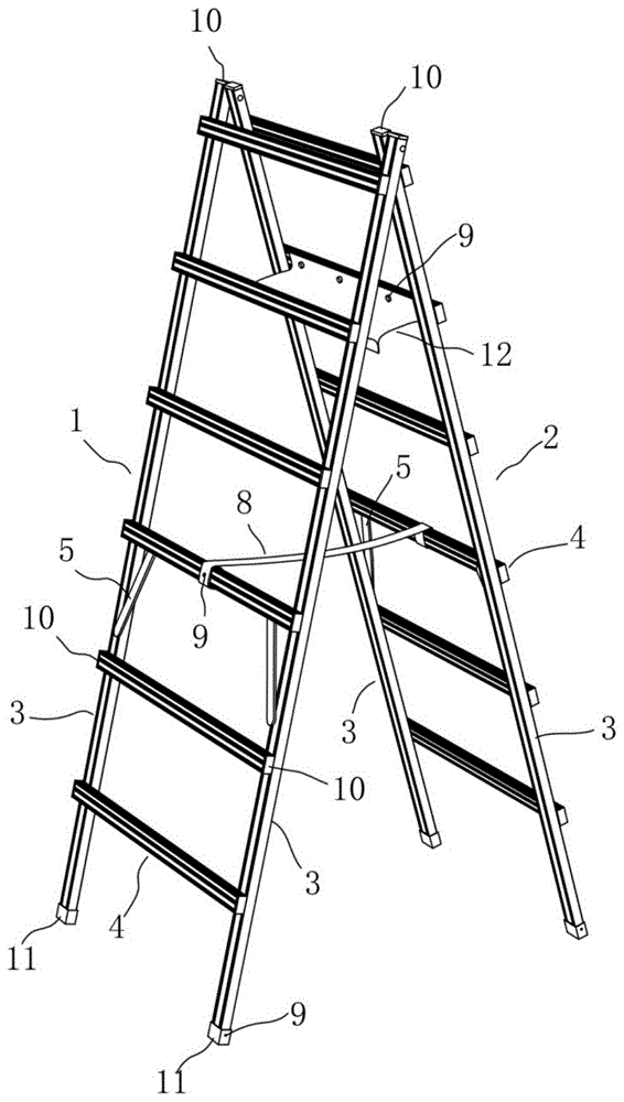 一种人字铝梯的制作方法