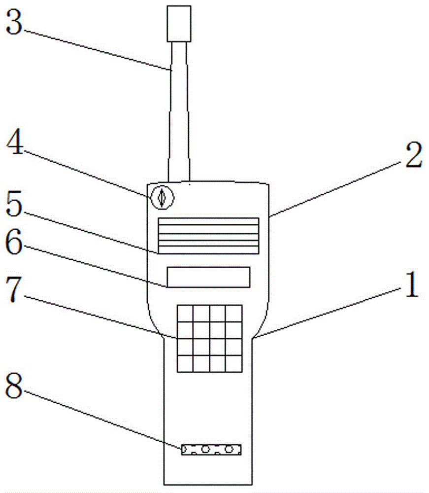 一种具有耐摔通信对讲机的制作方法