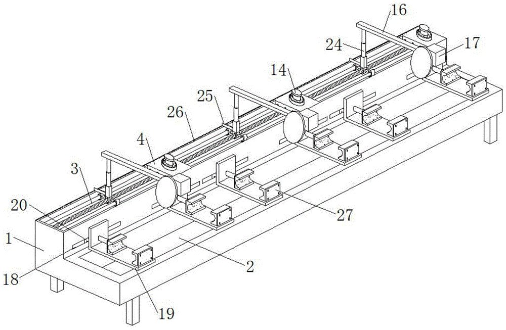 一种古建筑廊桥用廊柱制作等距切割机的制作方法