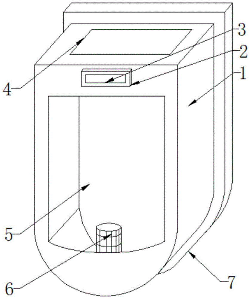 一种PVC材料制成的防堵塞小便池的制作方法