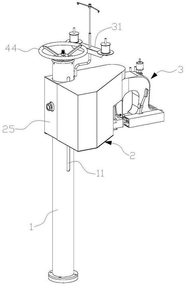 一种工业包缝机的可调式固定立柱的制作方法