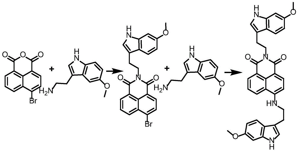 一种基于萘酰亚胺 吲哚衍生物的细胞内质网荧光探针及其应用的制作方法