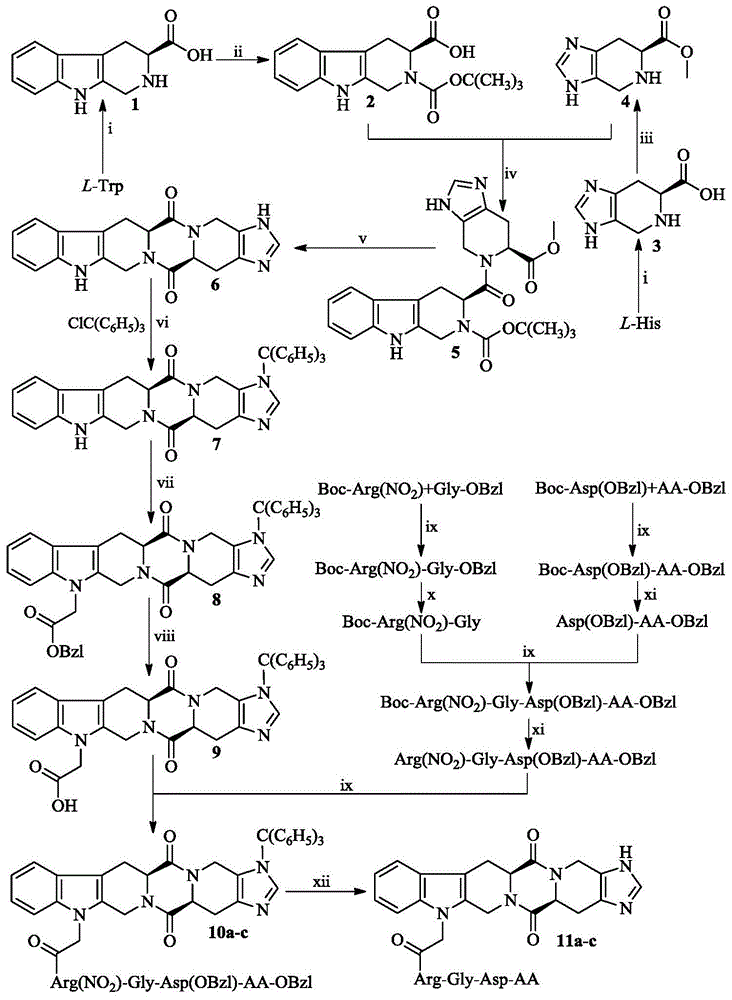 RGD序列肽修饰的六环哌嗪二酮，其制备，抗转移活性及应用的制作方法